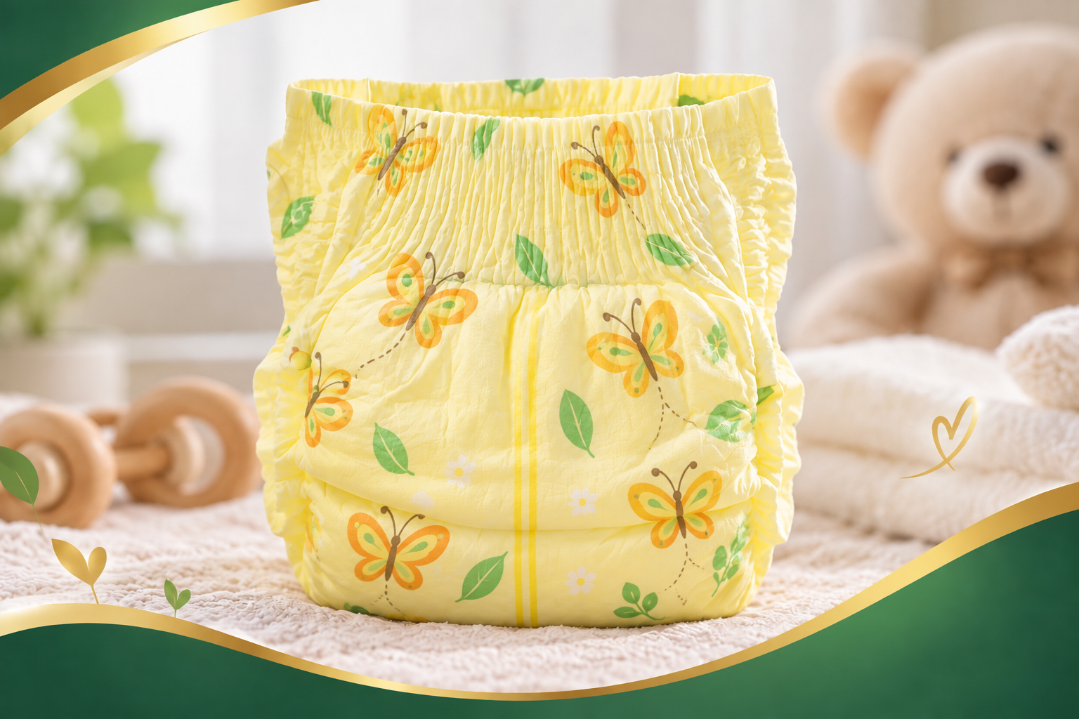 Auzi Baby Diaper Structural Anatomy and Layers